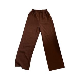 Nasty Gal Brown Oversized Tailored Pants Women’s Size S Business Casual Workwear